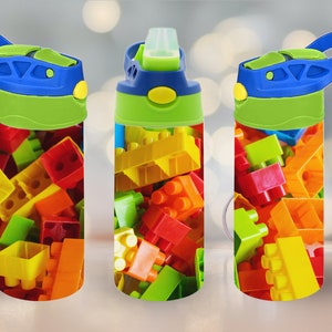 Building Blocks Tumbler Wrap 12 oz Flip Top Sippy Cup Kids Tumbler Wrap 12 oz Kids Tumbler Wrap Kids Tumbler Wrap 12oz Kids Tumbler Wrap