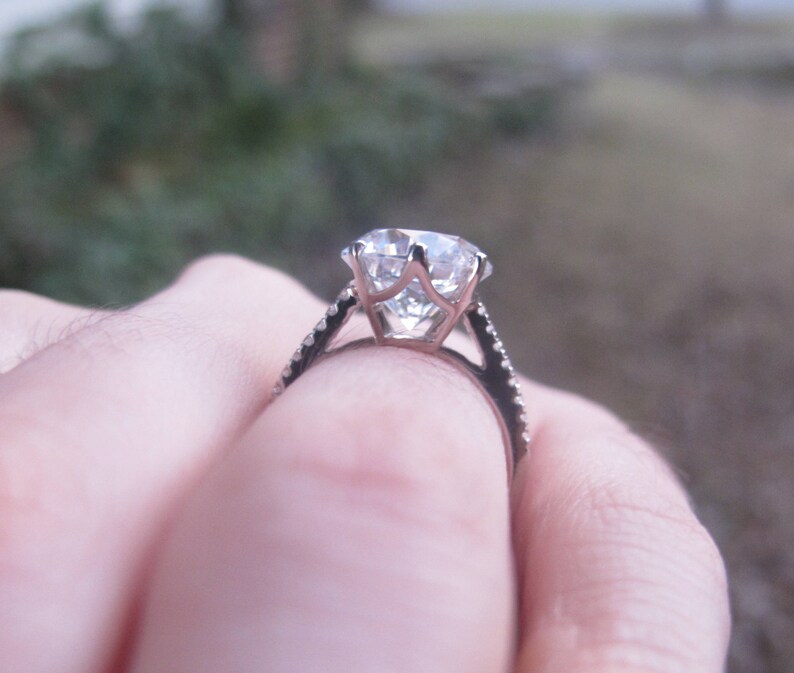 Image result for cathedral large diamond setting