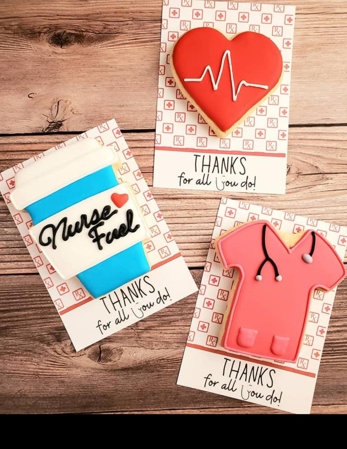 Nurse Appreciation Cookie Card Nurse's Week Cookie Card Etsy