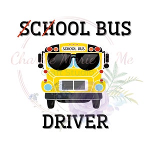Schoolbuschauffeur png, coole buschauffeur png, chauffeur terug naar school, schoolbus png, buschauffeur png