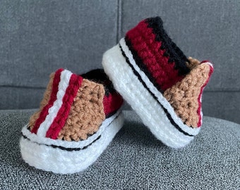 San Francisco 49ers Handmade Sneakers Baby Booties