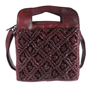 Juliette Originals Handbag Vintage Red Leather Shoulder Bag 