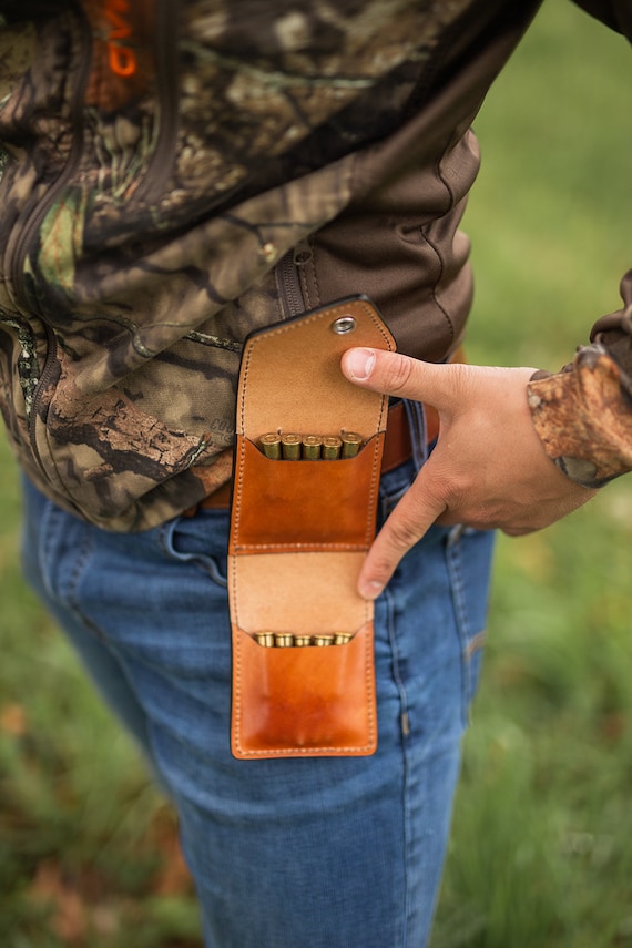 Leather rifle ammo pouch hot sale