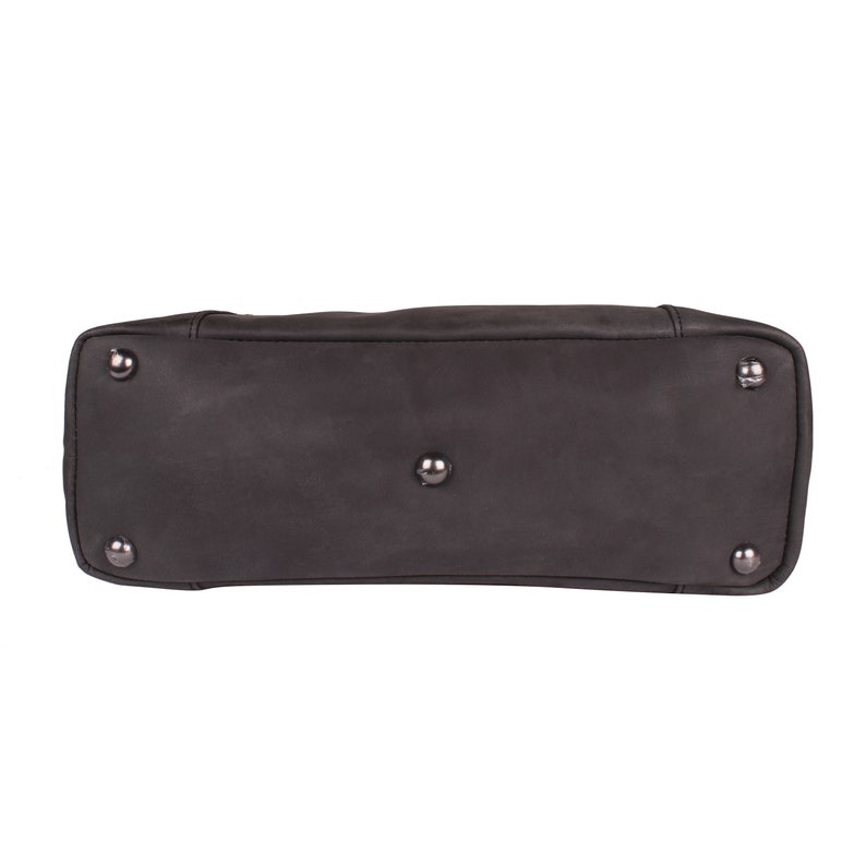 Kendall Concealed Carry Leather Tote, Crossbody or Shoulder Bag Edge Lacing Detail Large Size Bag Interior Locking Conceal Pocket image 9