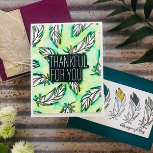 Conjunto de tarjetas hechos a mano / Caja de tarjeta de regalo Set / Tarjeta de simpatía / Tarjeta de aliento / Regalo de agradecimiento