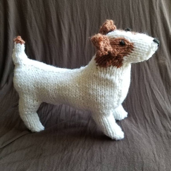 Jack Russell Terrier Dog Owner Toy, Knit Dog