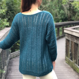 Booker Pullover Women&#39;s Sweater Jumper Top - KittyBea Knitting Pattern, Download PDF ONLY