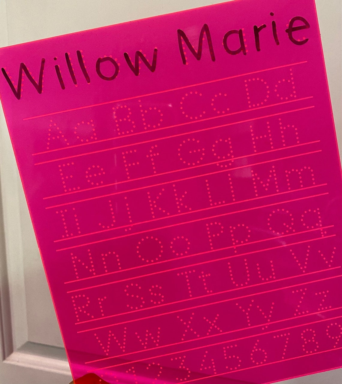 Letter Tracing Board Erasable Letter Board for Kids Etsy