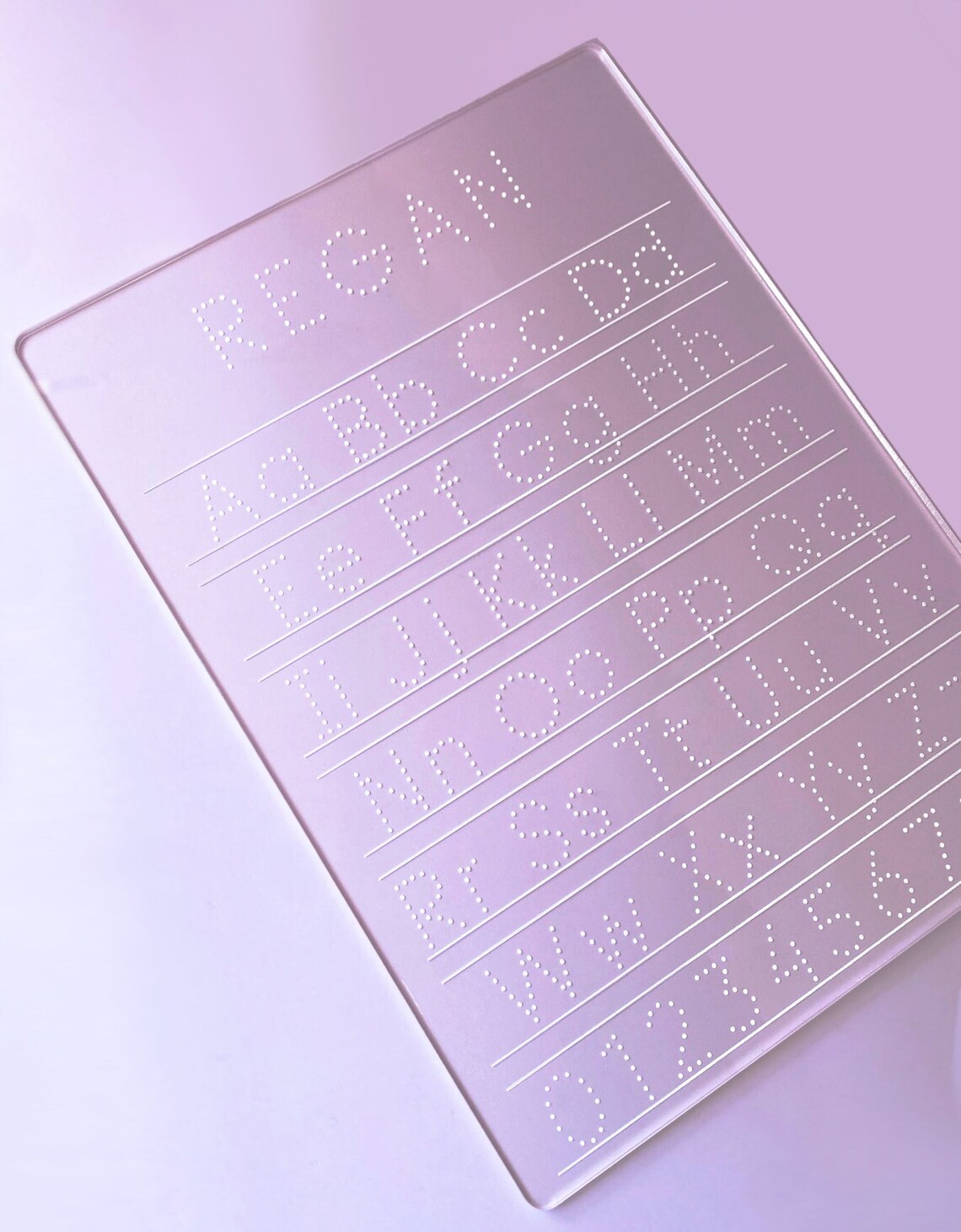 Letter Tracing Board Erasable Letter Board for Kids Etsy