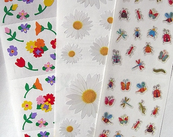 Mrs Daisies Photo Real Daisy Flower Grossman/'s Stickers 4 Strips