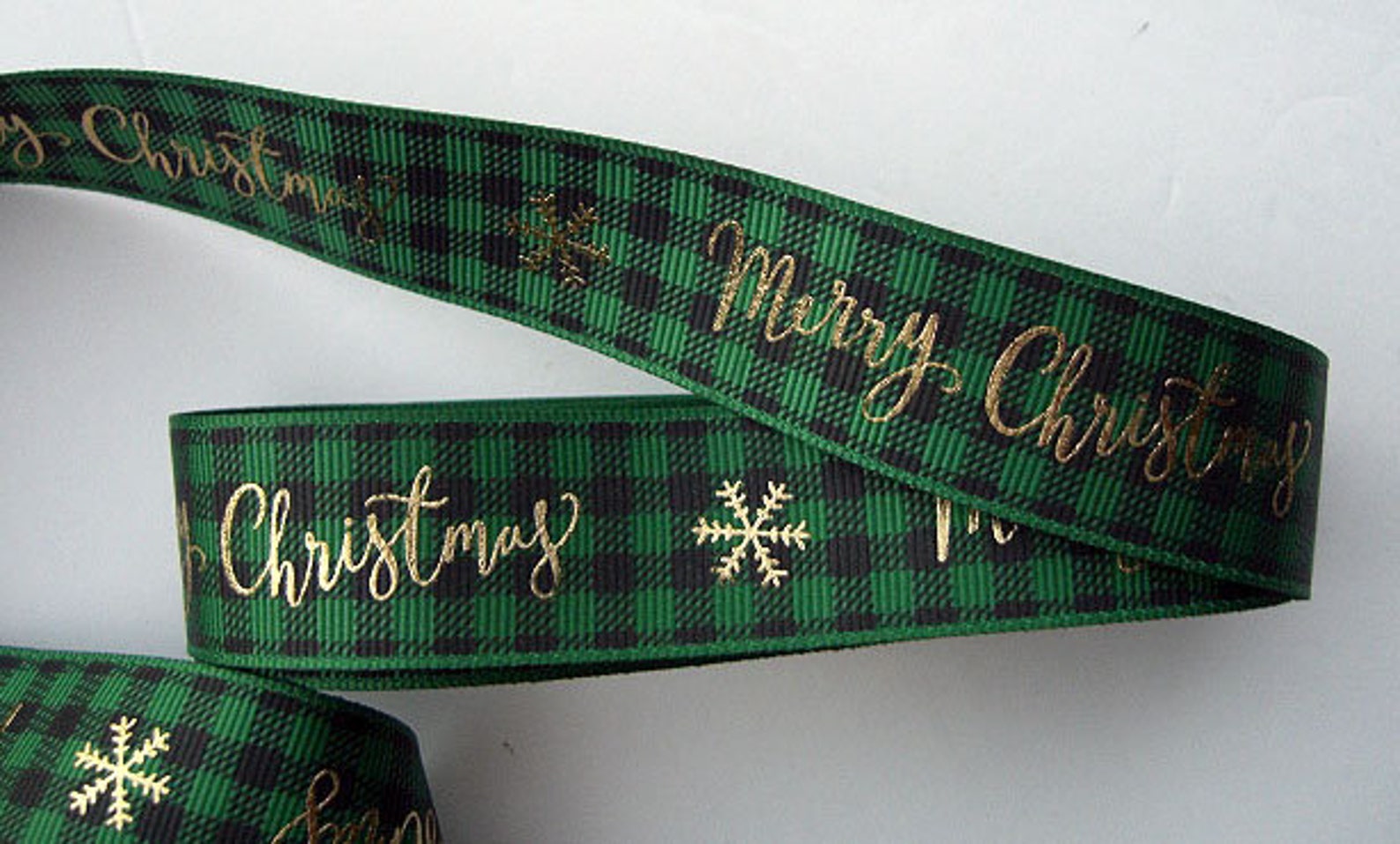 Printed Christmas Ribbon merry Christmas Buy in Etsy