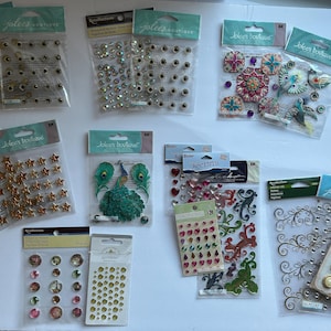 Jolee's Boutique & Other Brands Stickers NIP~Card-Making/ Projects/Scrapbooking~ Jeweled Glittery BLING Gems Rhinestone Accents...CHOOSE