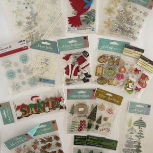Jolee&#39;s Boutique Vintage Stickers Rare/ HTF ~NIP~ Card-Making & Scrapbooking ++ Choose &quot;Multiples&quot; ! CHRISTMAS Designs Rare /Fun