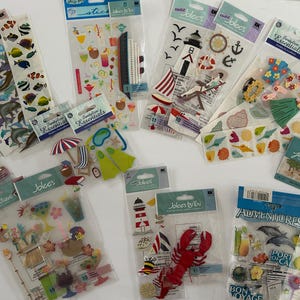 Jolee's Boutique Vintage Stickers HTF ~NIP~ Card-Making, Party Decor & More Choose your design! OCEAN Nautical Lighthouse Ships Cruise Theme
