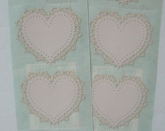 Lace Heart Accent Stickers