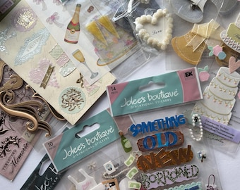 Jolee's Boutique Vintage Stickers Rare/ HTF ~NIP~ Card-Making & Scrapbooking ++... Choose your design! WEDDING-Bridal/Honeymoon-Themed