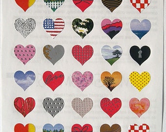 Mrs Grossman HEART WITH SILVER BOW Half Strip of Vintage 2004 RARE Stickers Mrs Grossman HEART WITH SILVER BOW Half Strip of Vintage 2004 RARE Stickers