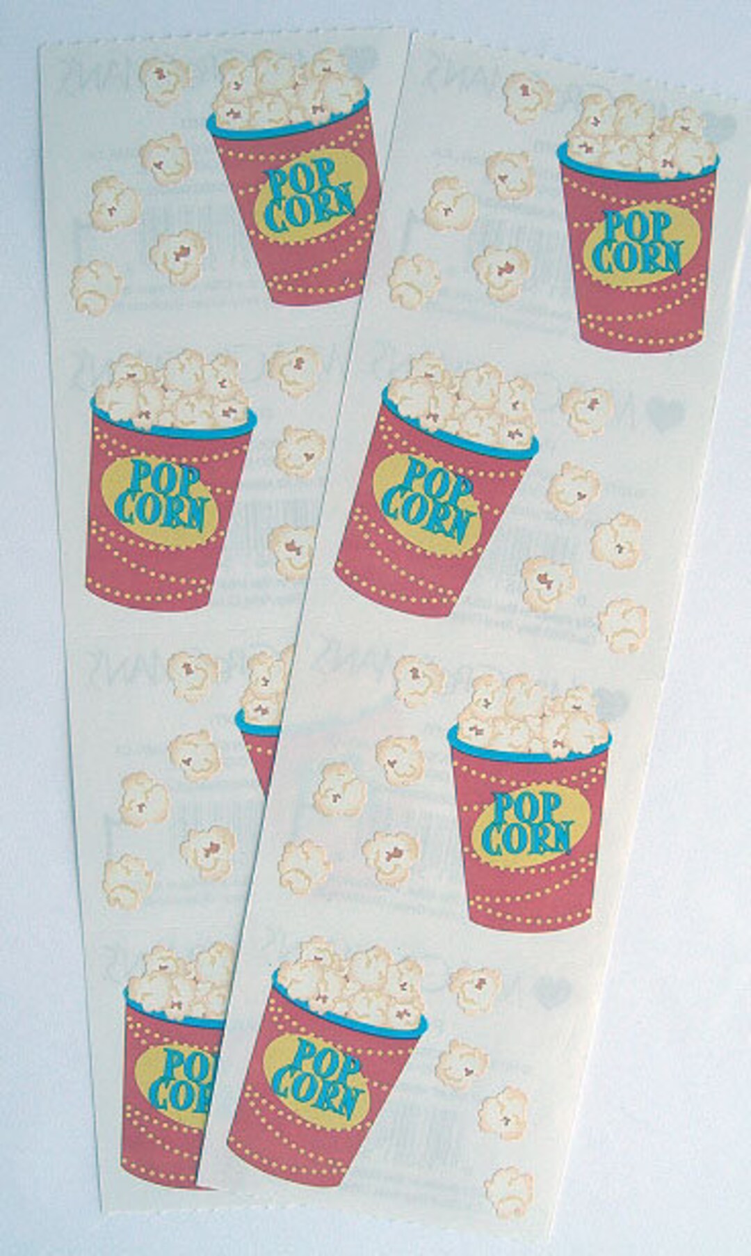 POPCORN Stickers Movie Night Mrs. Grossman's Scrapbook - Etsy