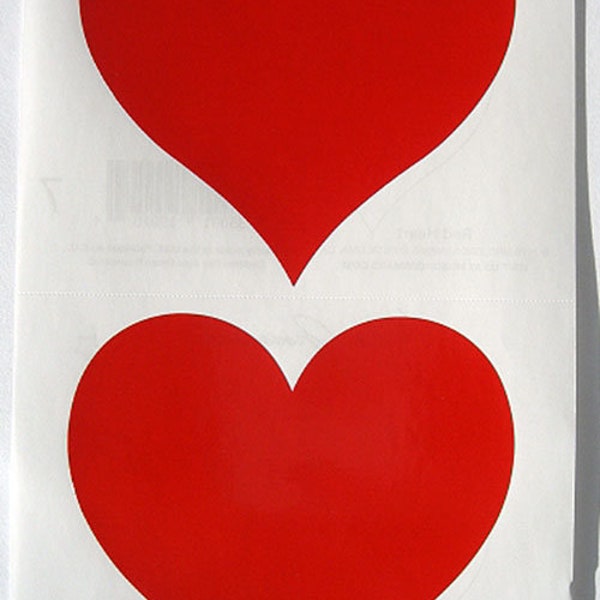 Red Heart Stickers Etsy