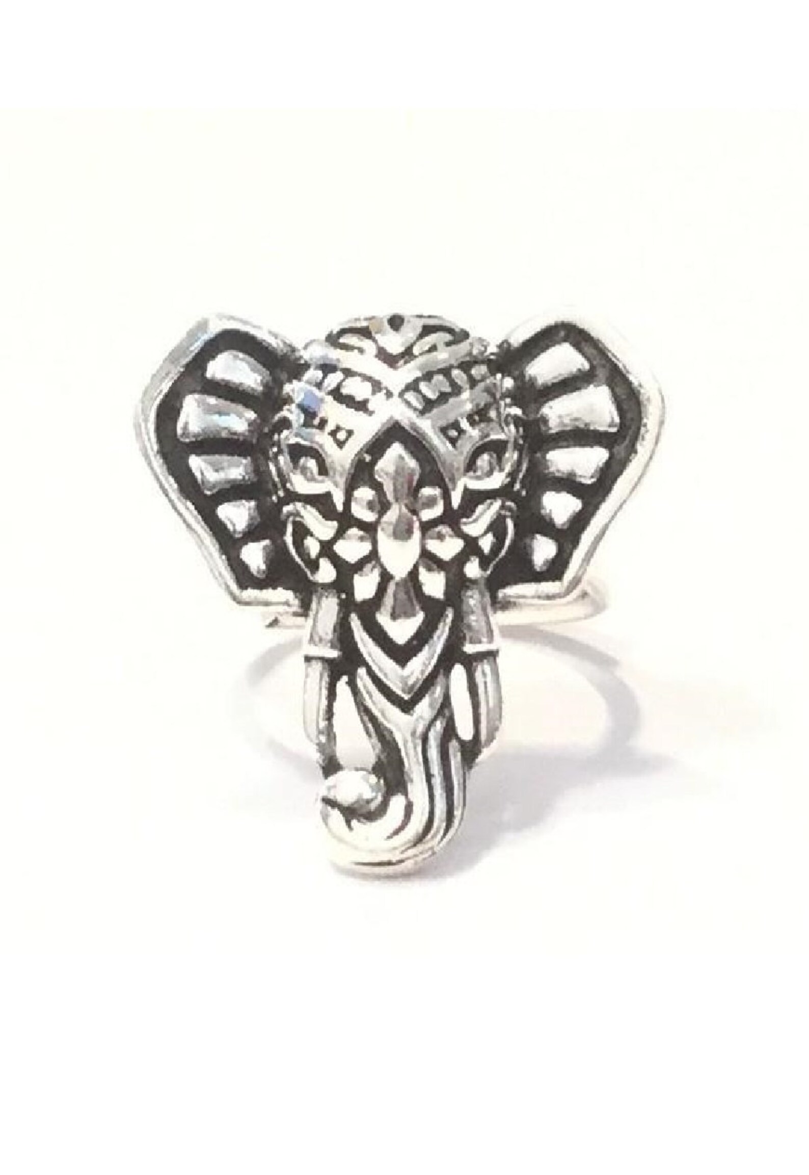 Gold Elephant Ring Elephant Ring Elephant Head Ring Animal Etsy