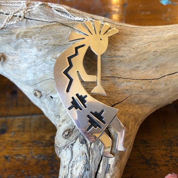 Tremendous Native American Navajo Sterling Silver Kokopelli Ring Tremendous Native American Navajo Sterling Silver Kokopelli Ring