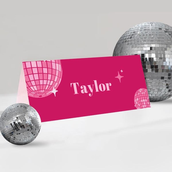 Editable Last Disco-themed name cards **Digital file only**