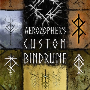 Your Custom Bindrune (personalized, sigil, magick, talisman, spiritual, heathen, viking, spell, protection, galdrastafir ) Aerozopher