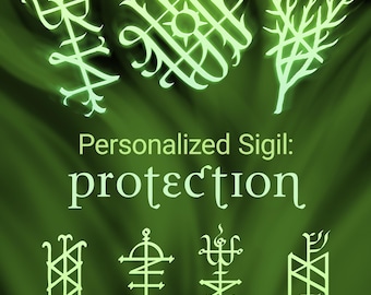 Protection Sigil (personalized, custom, bindrune, sigil, spiritual, unique, magick, occult art, spell, protection) Aerozopher