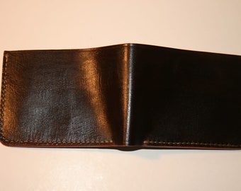 Leather Dark Brown Short Wallet