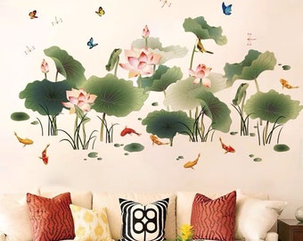Koi Fish Wall Decal Etsy
