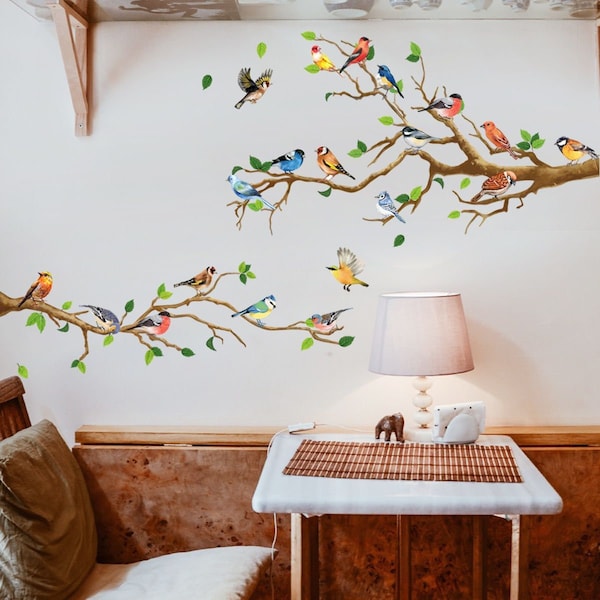 Bird Wall Decals Etsy