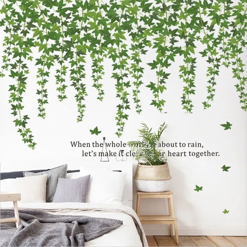 Vines Wall Decal Plant vine wall decals leaf wall stickers Etsy
