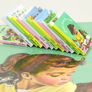 1:6 scale, 12 books, ANITA STORIES miniatures , Barbie books, Blythe books