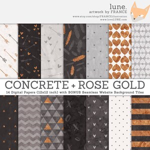 Romance Digital Paper BIG BUNDLE! 10 Watercolor, Gold Foil, Solid ...