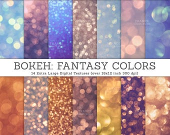 3 FOR 2. Bokeh Overlay Photos. Real Photographs of Bokeh Glitter Paper. Ombre Gold Silver Blue Background Textures, DIY Craft Supply.