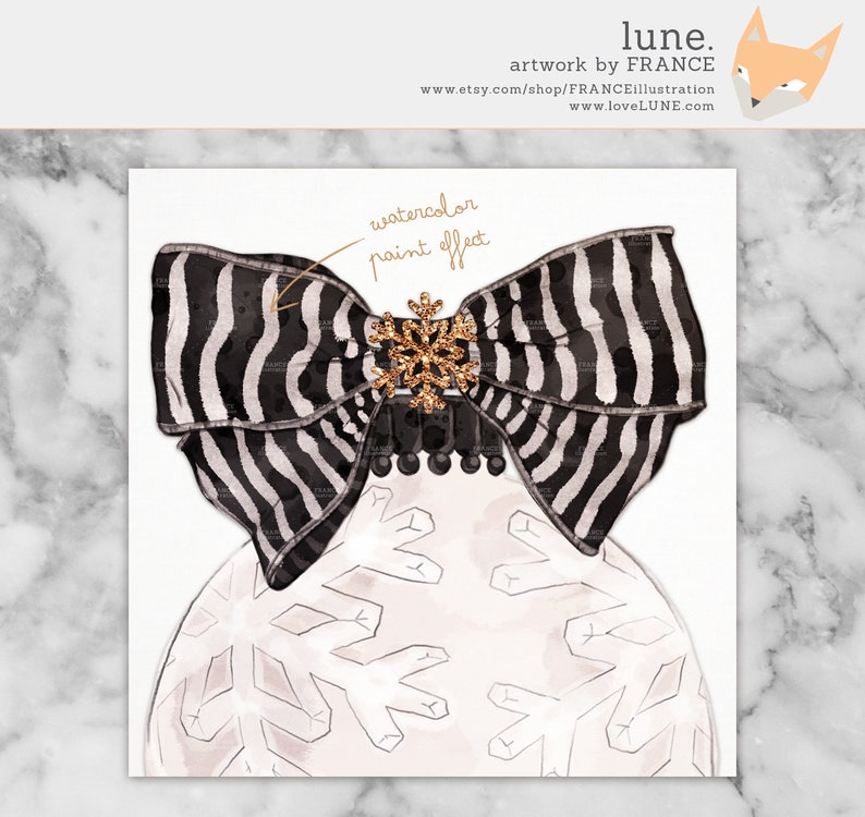 3 FOR 2. DIY Bauble Kit Gold Glitter Watercolor Christmas Etsy