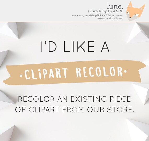 Recolor A Clipart Graphic Etsy