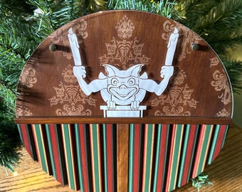 Haunted Mansion Stretching Room Gargoyle Sign