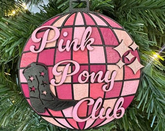 Chappell Roan Ornament Pink Pony Club