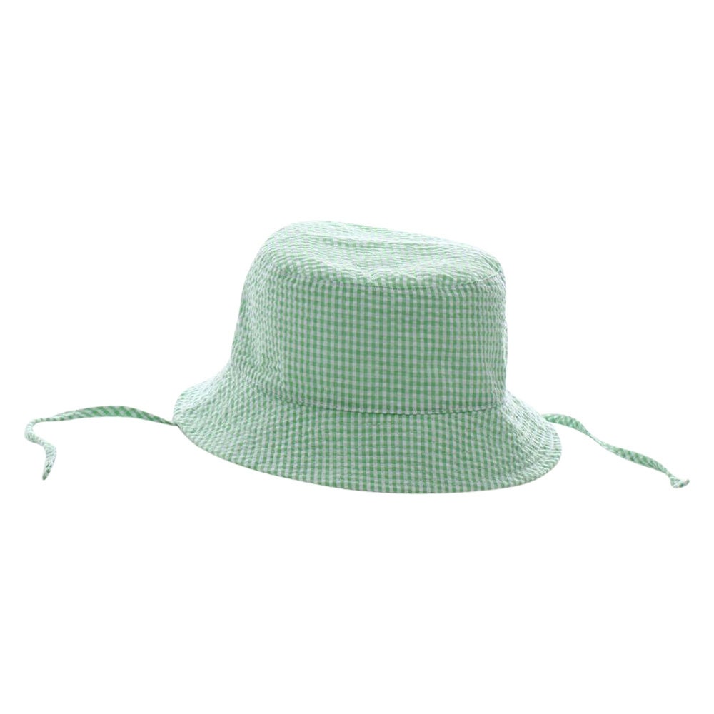 gingham sun hat