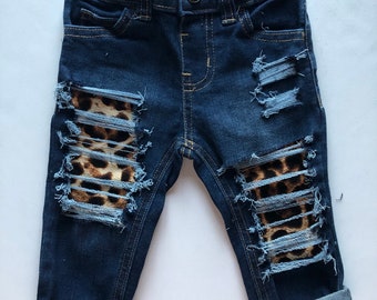 women's leopard jeans