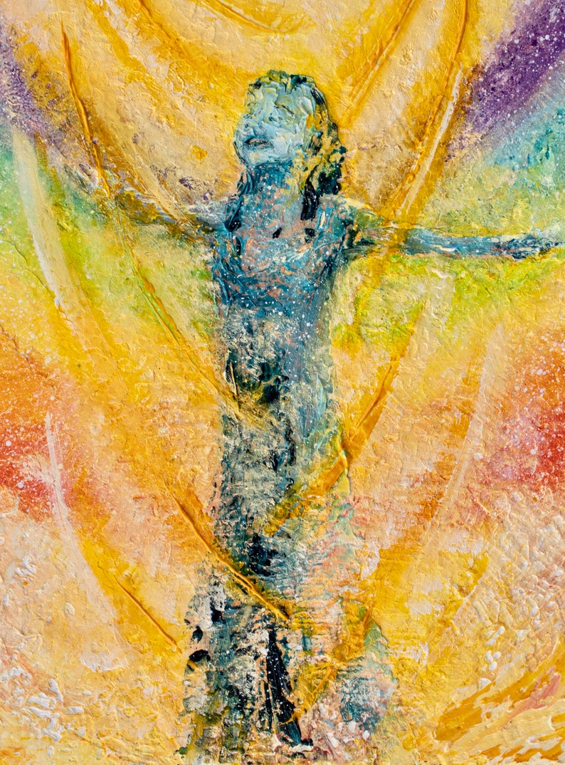 Inspirational Art, Joyful in Hope, Overcome Fear, Figurative Art ...