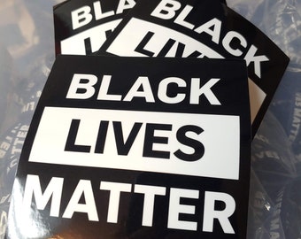 Black Lives Matter Stickers Bumper Stickers 4"x4"