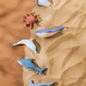 Wooden Ocean Animal Toy | Wooden figurine | Eco Friendly Toys | Kids Birthday Gift |  Shark | Dolphin | Whale | Octopus | Ray | Waldorf Toys