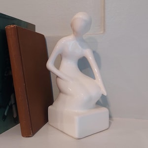 Ceramic Woman Figurine Kneeling - Etsy