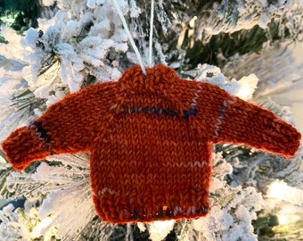 Christmas tree ornament, mini ornament, mini sweater, sweater ornament, Christmas sweater, christmas ornament, miniature sweater