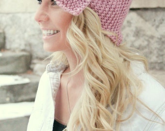 Knitting Pattern - Oversized Bow Headband Earwarmer