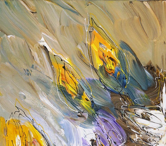 Colorful Artwork Flowery Symphony XS 1. Semi Abstract Modern