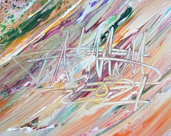 抽象画「Get Together XL 1」、61.0 x 41.3 インチ