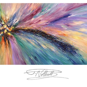 130.0 &quot; x 67.0 &quot; XL Large Abstract Painting Original XL Acrylic Canvas Big Size Abstrakt Großes Gemälde ,UNSTRETCHED! by Peter Nottrott